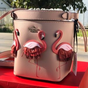 PRICE DROP Kate Spade Flamingo Bucket Bag